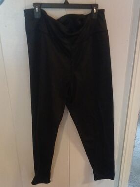 Womens Xl Cuddl Duds Black Leggings